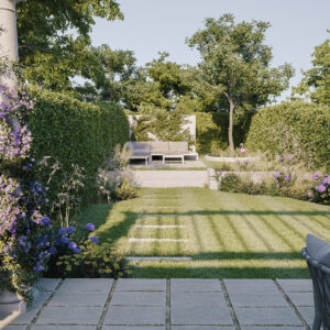 Full Garden Scene Animation Blender interior scene, render preview