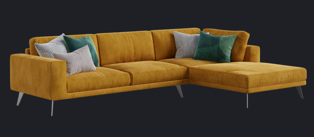 sofa 3d model for blender