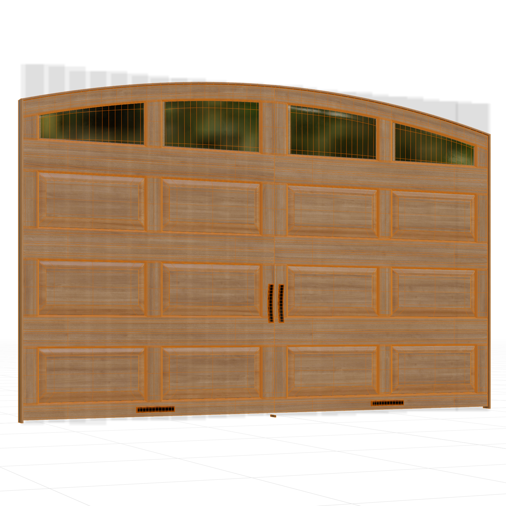 Architectural_Garage-Doors_Face_04_Wireframe