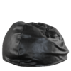 Black Leather Bean Bag 01