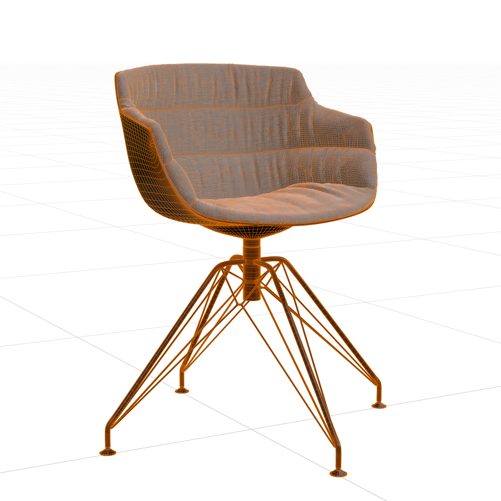 Seating_Chairs_High-Back_01_Wireframe