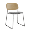 Fabric Wood Chair 01