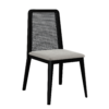 Black Gloss Wicker Chair 01