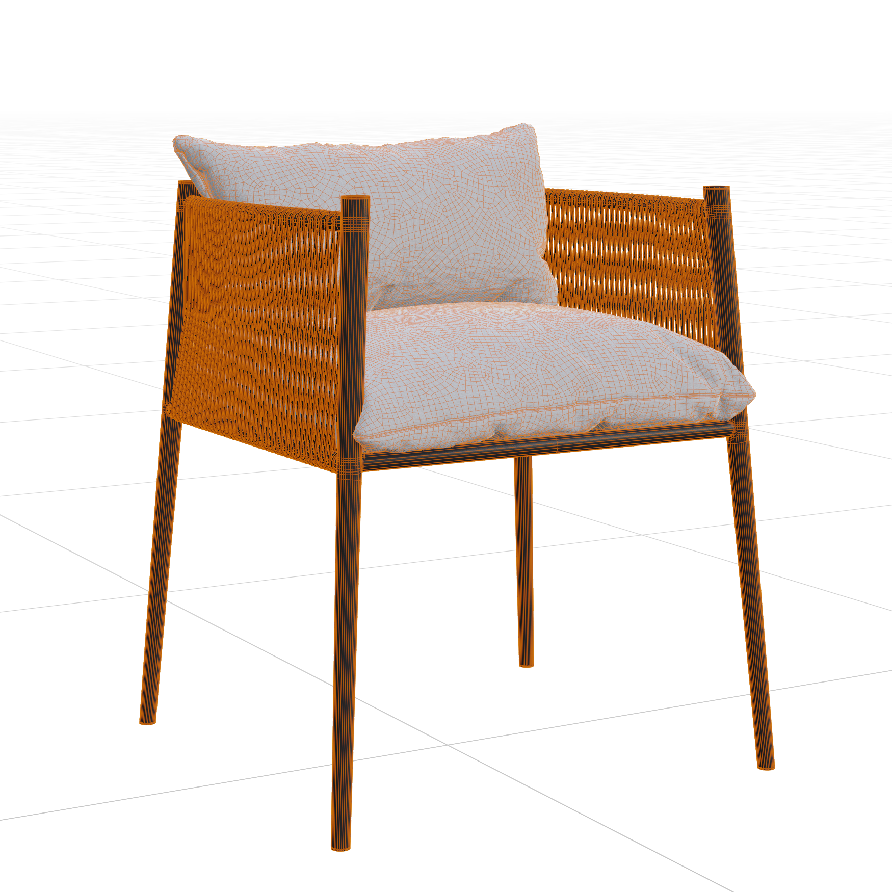 Seating_Chairs_Dining-Outdoor_02_Wireframe