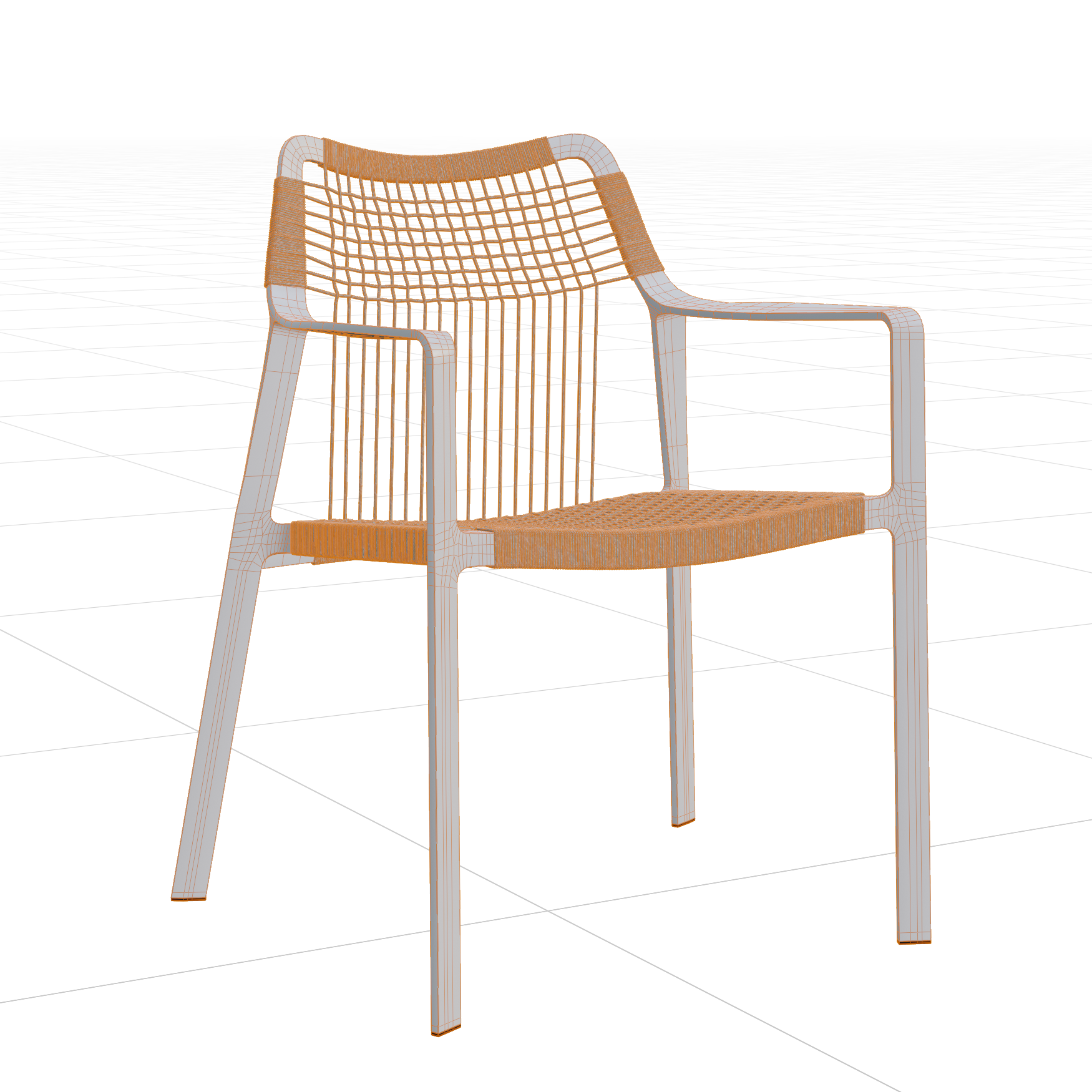 Seating_Chairs_String-Outdoor_02_Wireframe