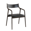 Wood Leather Chair 01
