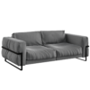 Shaggy Two-Seater Sofa 01