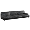 Three-Seater Leather Sofa 01
