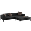 Black Leather Sofa 01
