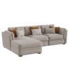 Beige Chaise Sofa 01