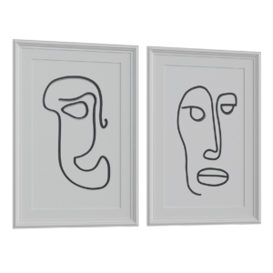 Abstract Faces Frames 01