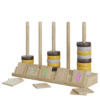 Wooden Number Stacks 01