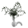 Potted Minimalist Floor Plant 01