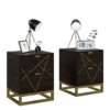 Black Modern Bedside Cabinet 01