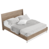 Wooden Frame Double Bed 01