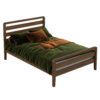 Wooden Frame Double Bed 03
