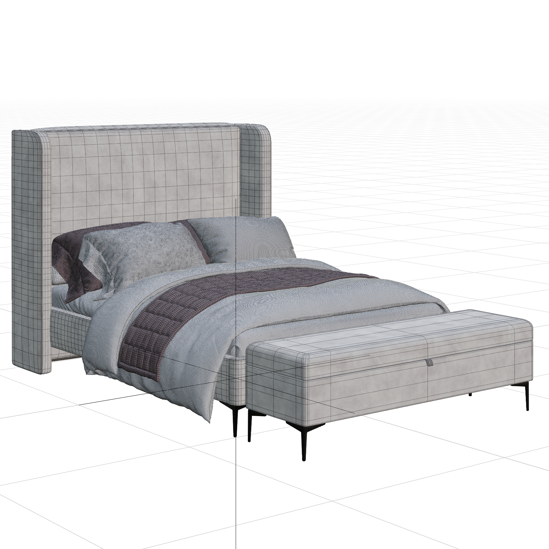 Bedroom_Beds_Shloff-Headboard-Grand_02_Wireframe