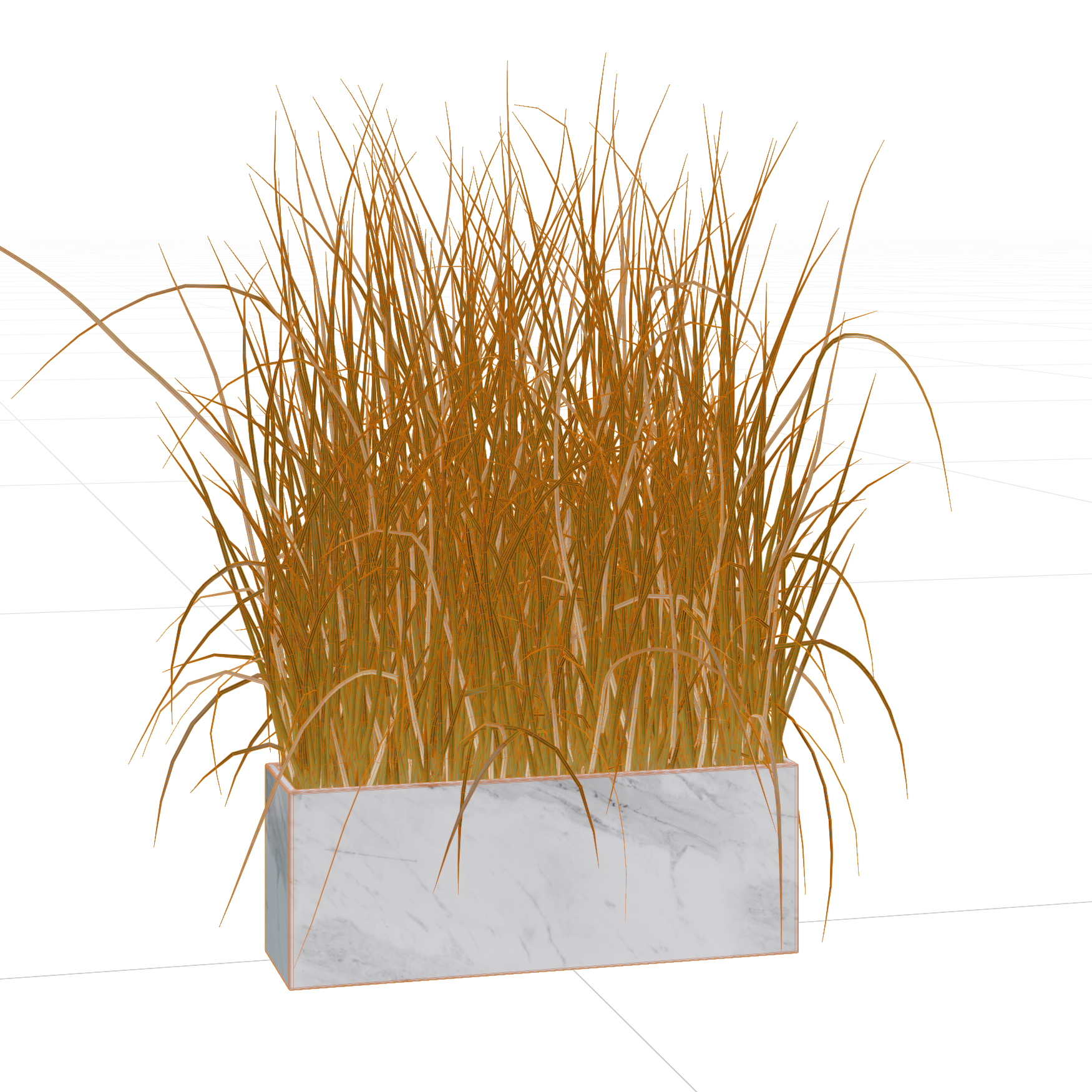 Plants_Indoor-Table_Grass-Box_01_Wireframe