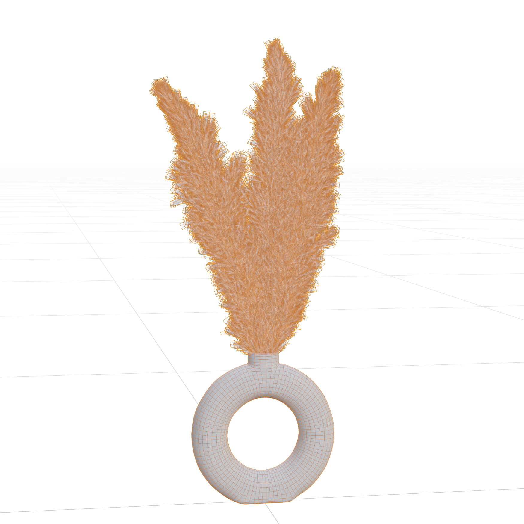 Plants_Indoor-Table_Pampas-Furry_01_Wireframe