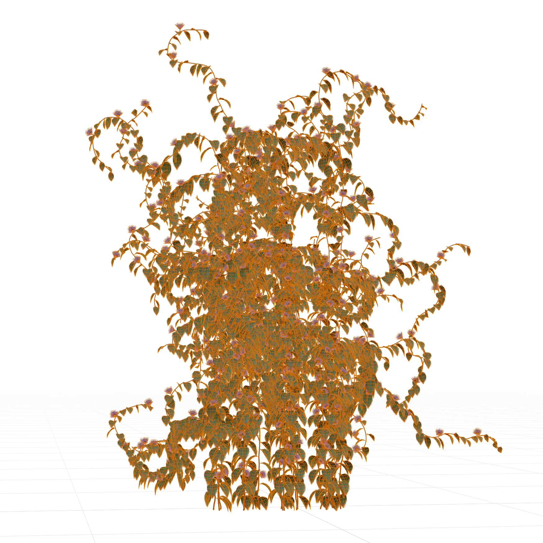 Plants_Outdoor-Climbers_Ivy-Climbing_01_Wireframe