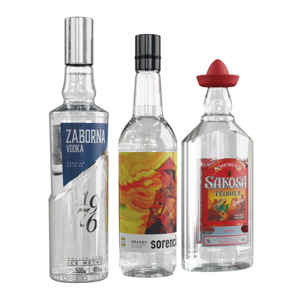 Spirit Bottles 01 IMeshh 3D Model For Blender 4 0 Spirit bottles 01 imeshh 3d model for blender 4 0