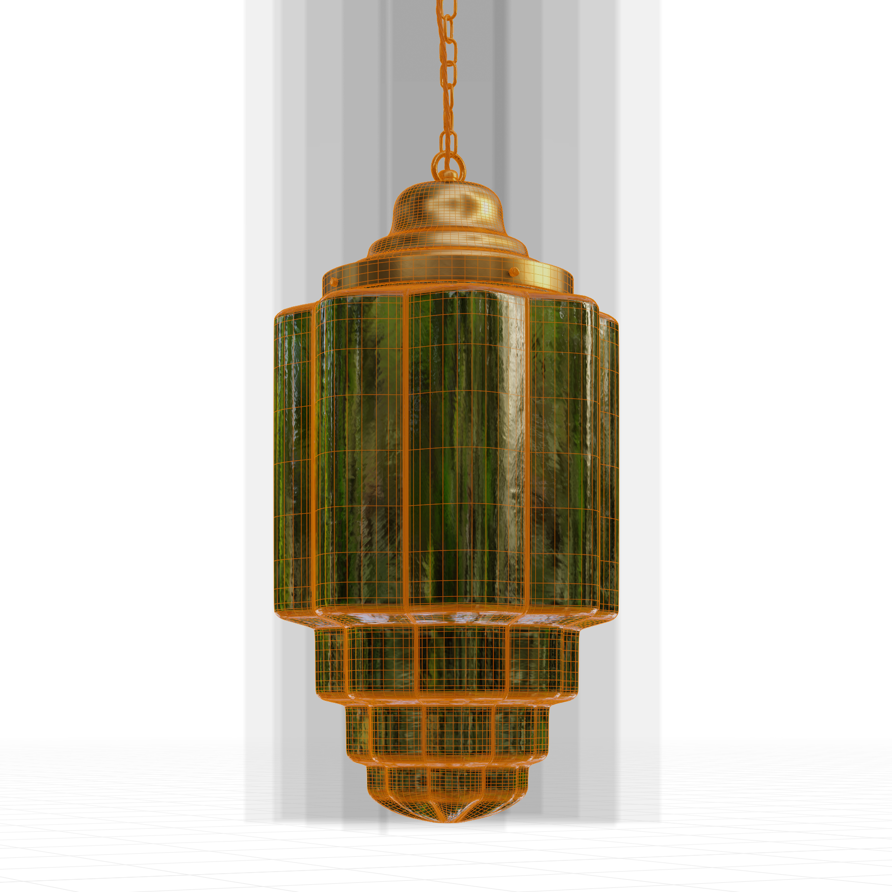 Lighting_Ceiling-Pendants_Rustic_02_Wireframe