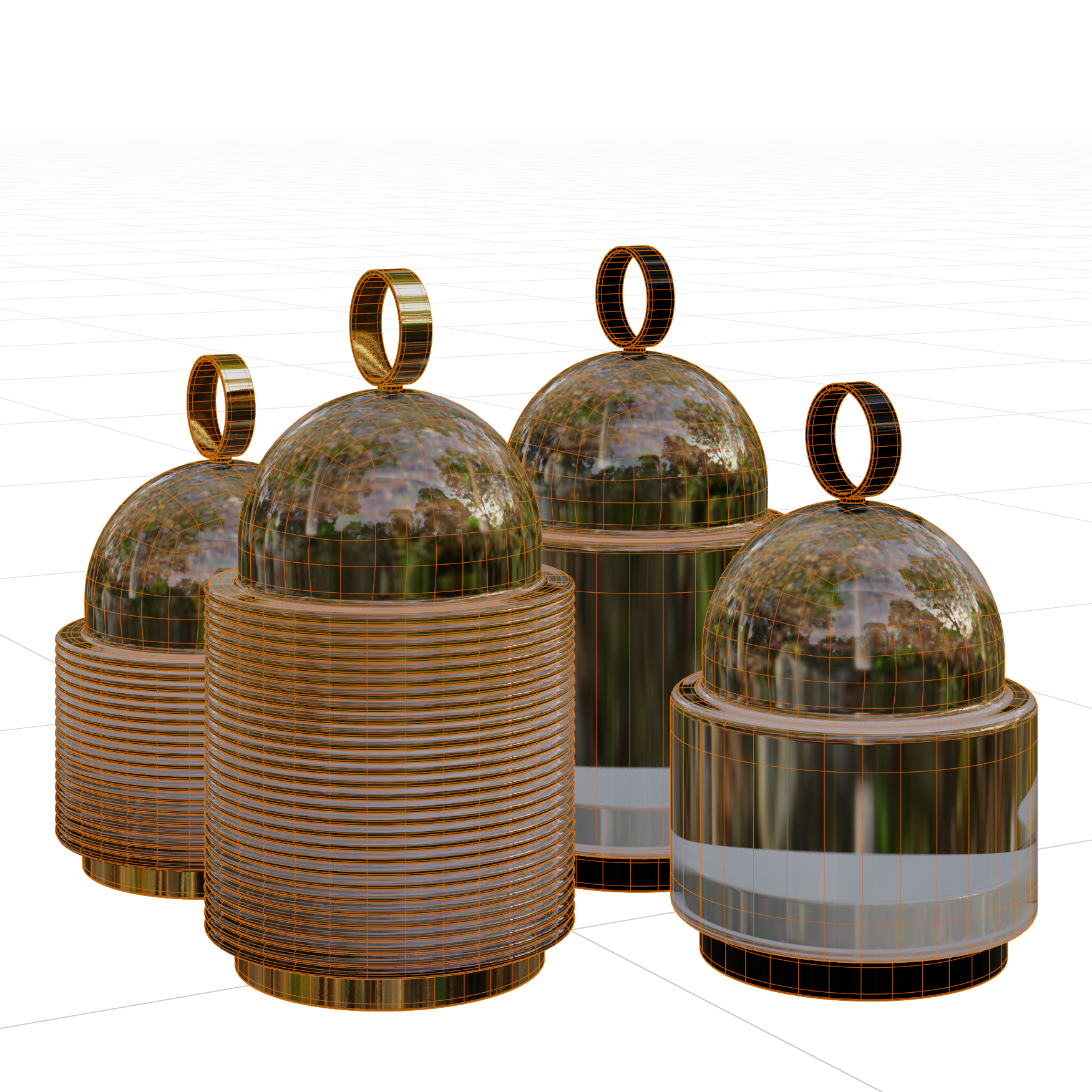 Lighting_Table-Lamps_Dome_01_Wireframe