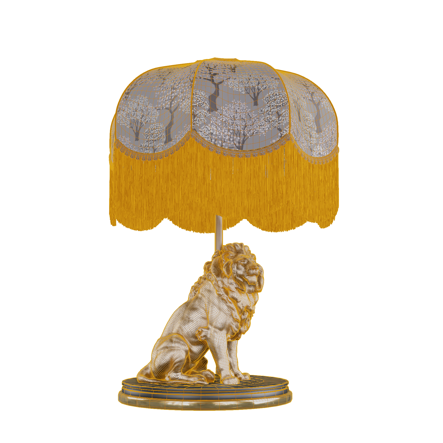 Lighting_Table-Lamps_Chic-Lion_01_Wireframe