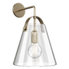 Gold Funnel Glass Wall Light 01