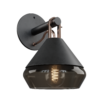 Steep Glass Brown Crown Wall Light 01