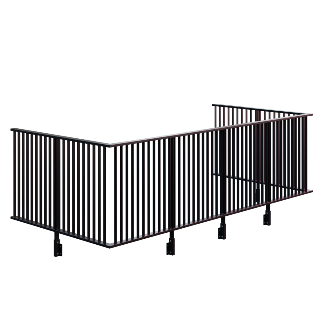 Geonodes iron edged fence 01 imeshh 3d model for blender 4 0 