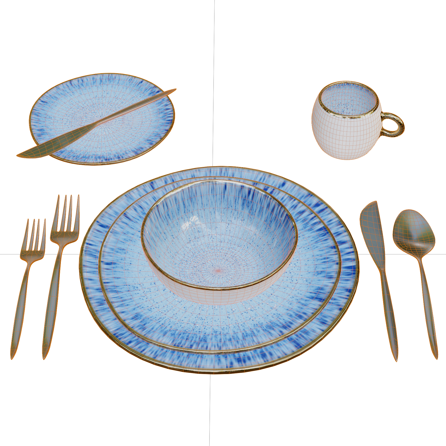 Dining_Dinnerware_Modern_08_Wireframe
