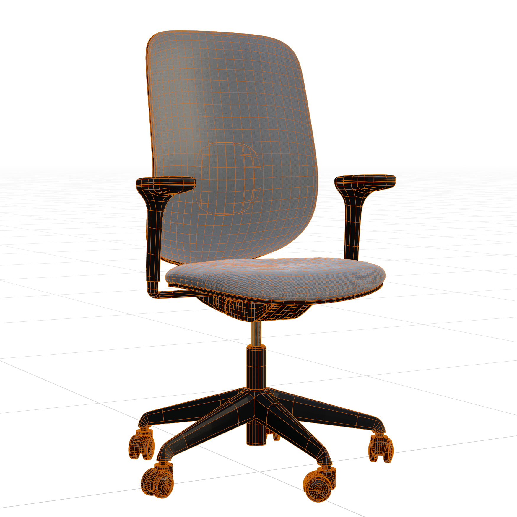 Office_Chairs_Modern_01_Wireframe