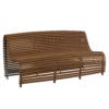 Curved Wooden Bench 01