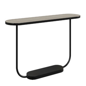 Black Oval Coffee Table 01