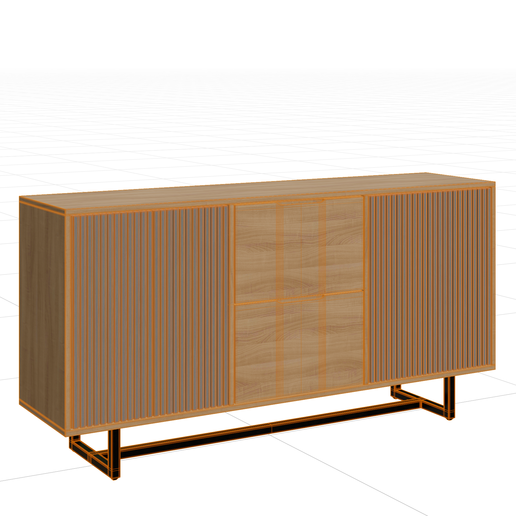 Storage_Sideboards_Wooden-Modern_05_Wireframe