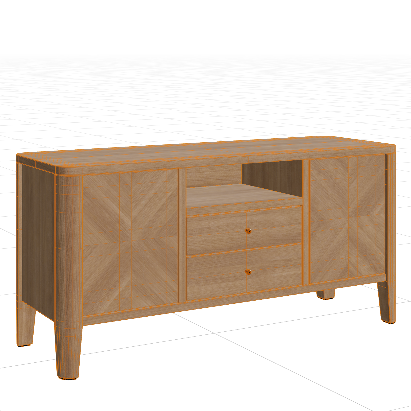 Storage_Sideboards_Wooden-Modern_06_Wireframe