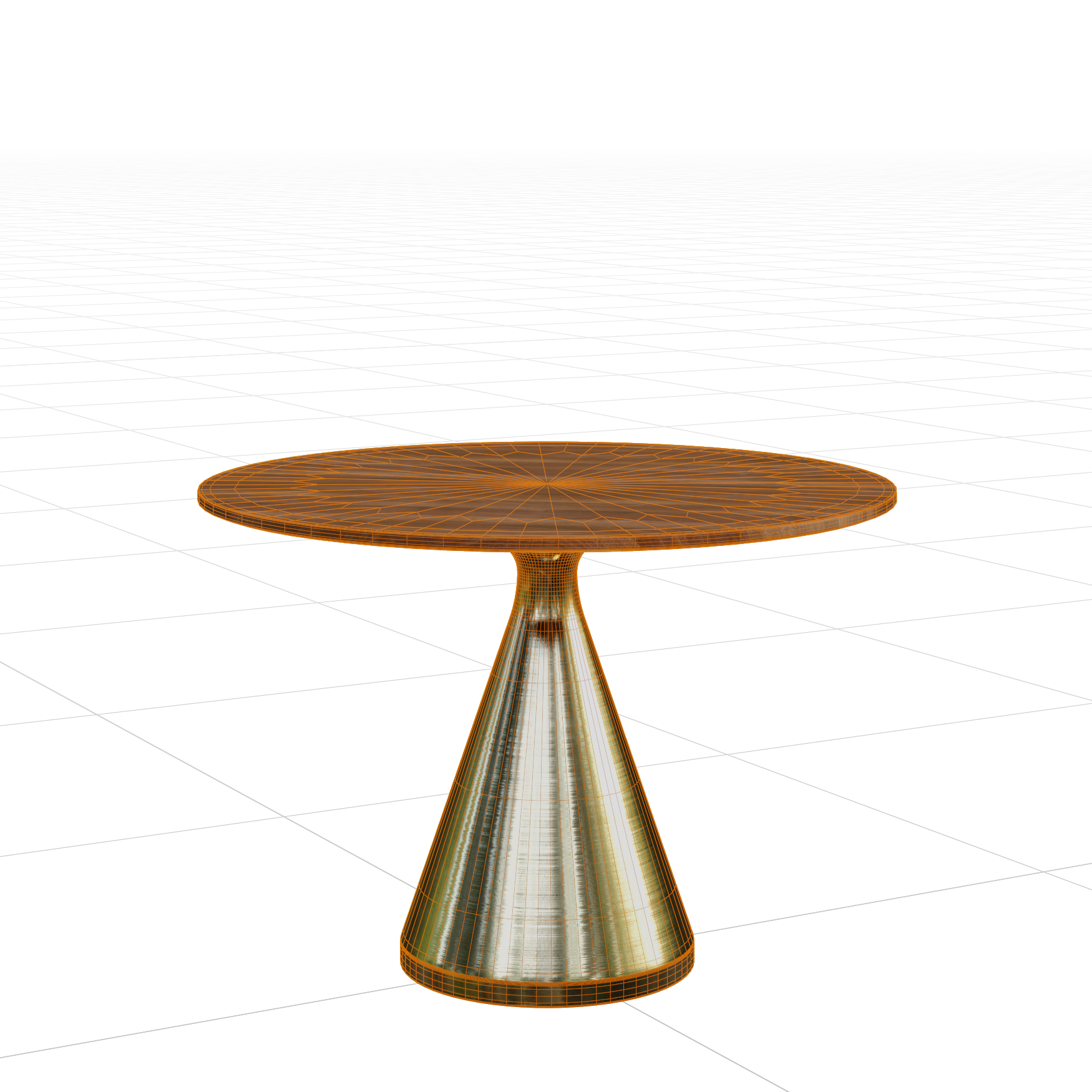 Tables_Dining_Silhouette-Pedestal_01_Wireframe