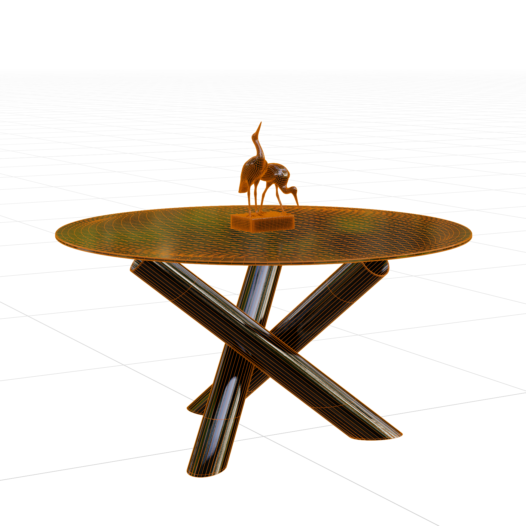 Tables_Dining_Metal_01_Wireframe