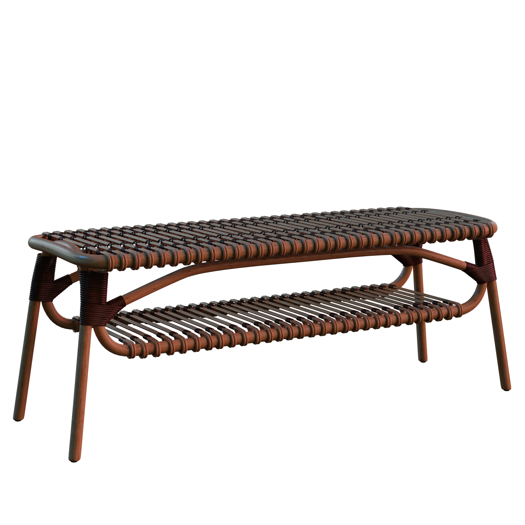 Rattan bench 01 imeshh 3d model for blender 4 0 