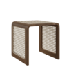 Wicker Wood Stool 01