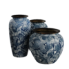 Blue Pattern Vase Set 01