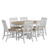 White Farmhouse Dining Table Set 02