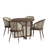 Wicker Weave Dining Table Set 01