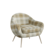 Plaid Lounge Chair 01