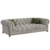 Scroll Arm Tufted Sofa 01