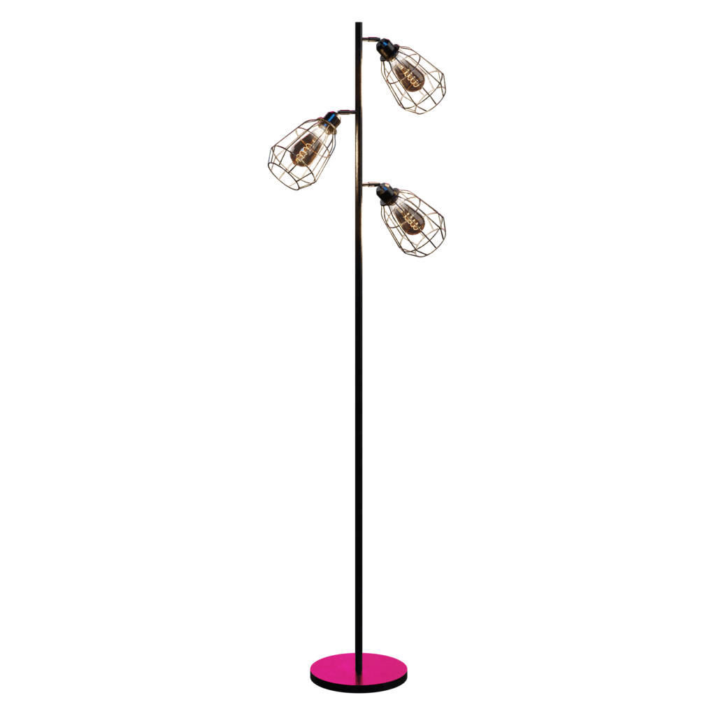 View of Industrial-style floor lamps