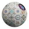 Colored Ornamental Tiles