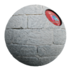 White Weathered Stone Bricks