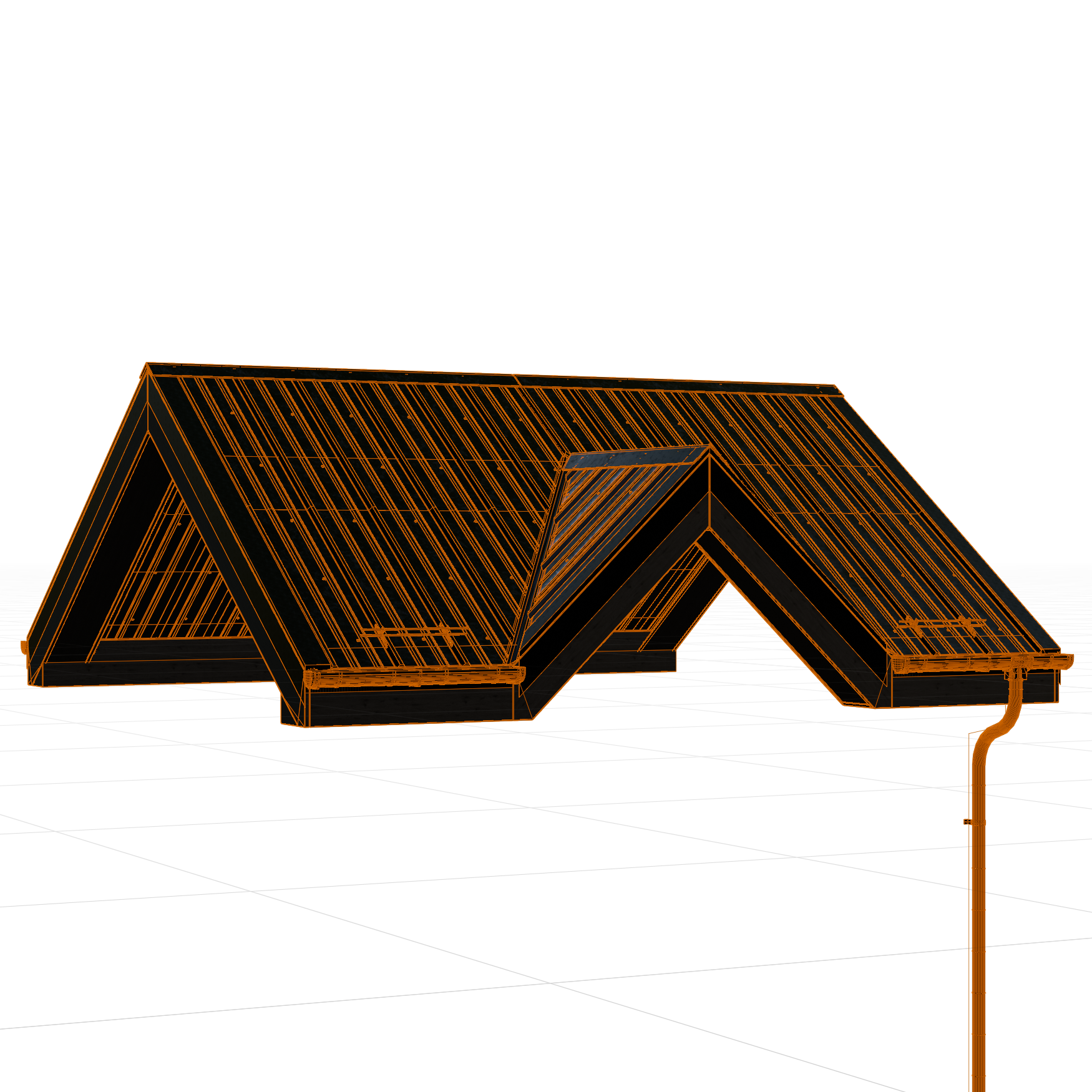 GN_Architectural_Roof_Metal_05_Wireframe